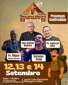 Padre Anderson Rosa leva experiência do Movimento Campista da Arquidiocese de Curitiba para Portugal